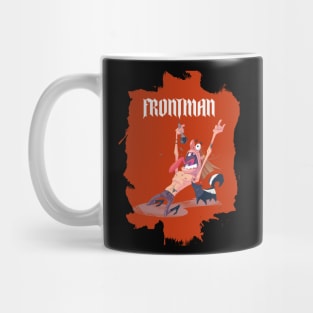 Rock'n roll frontman in the stage Mug